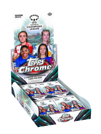 2023-24 Topps Chrome® UEFA Women's Champions League - Hobby Box (Livebreak)