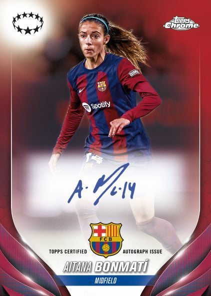 2023-24 Topps Chrome® UEFA Women's Champions League - Hobby Box (Livebreak)