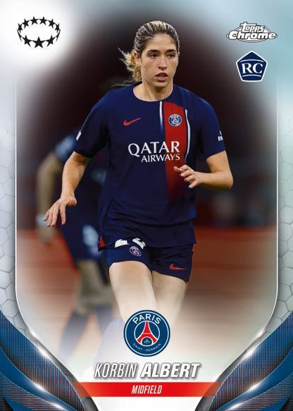 2023-24 Topps Chrome® UEFA Women's Champions League - Hobby Box (Livebreak)